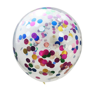 5pcs/lot 12inches Transparent Confetti Latex Balloons Clear Balloon For Wedding Birthday Party Baby Shower Decoration Supplies - Kesheng special effect equipment