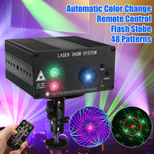 48 Pattern Laser Projector Remote/Sound Control Christmas Stage Light RGB DJ Party Disco Light For KTV Christmas Decoration - Kesheng special effect equipment