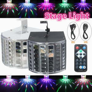 6W LED RGB Auto/Sound Control DMX512 Strobe Stage Effect Lighting DJ Disco Bar Party 7 Channel With Remote Light Lamp AC90-240V - Kesheng special effect equipment